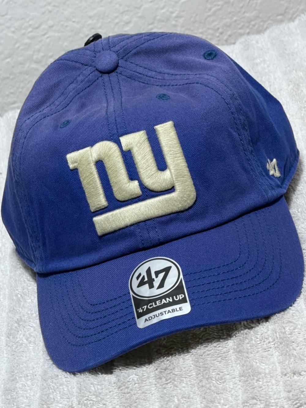 '47 New York Giants Unstructured Cap in Royal Blue and Cream